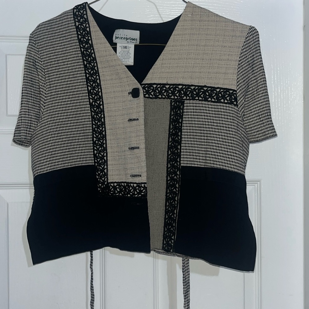 Vintage patterned button up